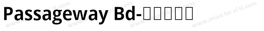 Passageway Bd字体转换